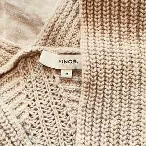 Vince V-Neck Sweater in Cream